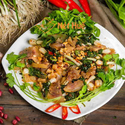 Beef tendon with nem sauce 